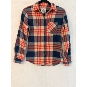 Field Stream Womens XS‎ Lightweight Flannel Shirt Lakeville Dress Blues NWT